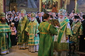 На Троицу с традиционным визитом Троице-Сергиеву лавру посетил патриарх Московский и Всея Руси Кирилл