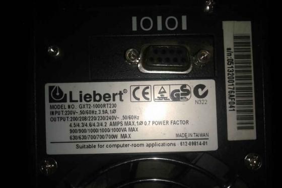 Liebert gxt2 1000rt230 схема