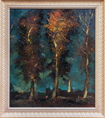 Деревья на солнце. Холст, масло, 70х80, 2001 г