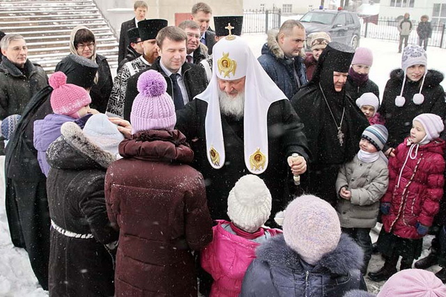 Патриарх посетил Хотьковский монастырь